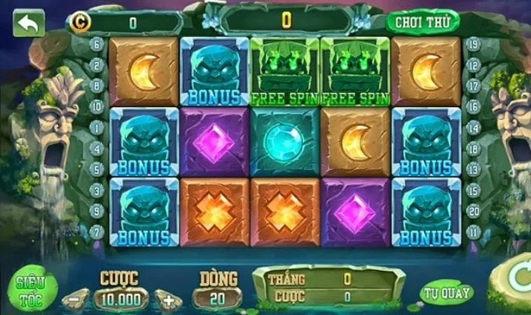 Giao diện trò chơi Nổ Hũ Rừng Xanh H3BET